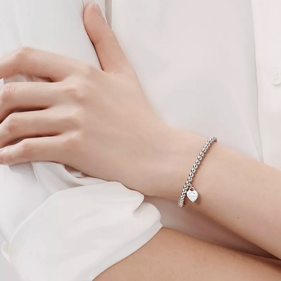 Tiffany & Co Heart Tag Bead Bracelet - Picture 4 of 8